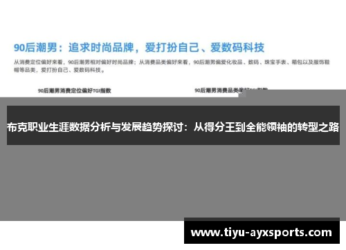 布克职业生涯数据分析与发展趋势探讨：从得分王到全能领袖的转型之路