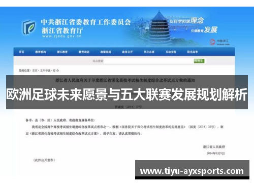 欧洲足球未来愿景与五大联赛发展规划解析